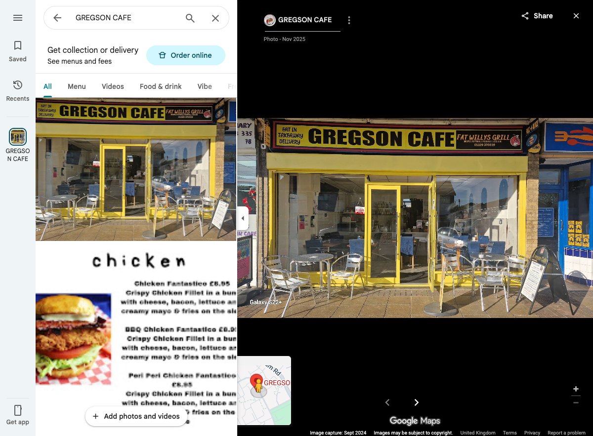 Gregson Cafe: Big Breakfasts, Burgers and Proper Comfort Food in Bridgemary